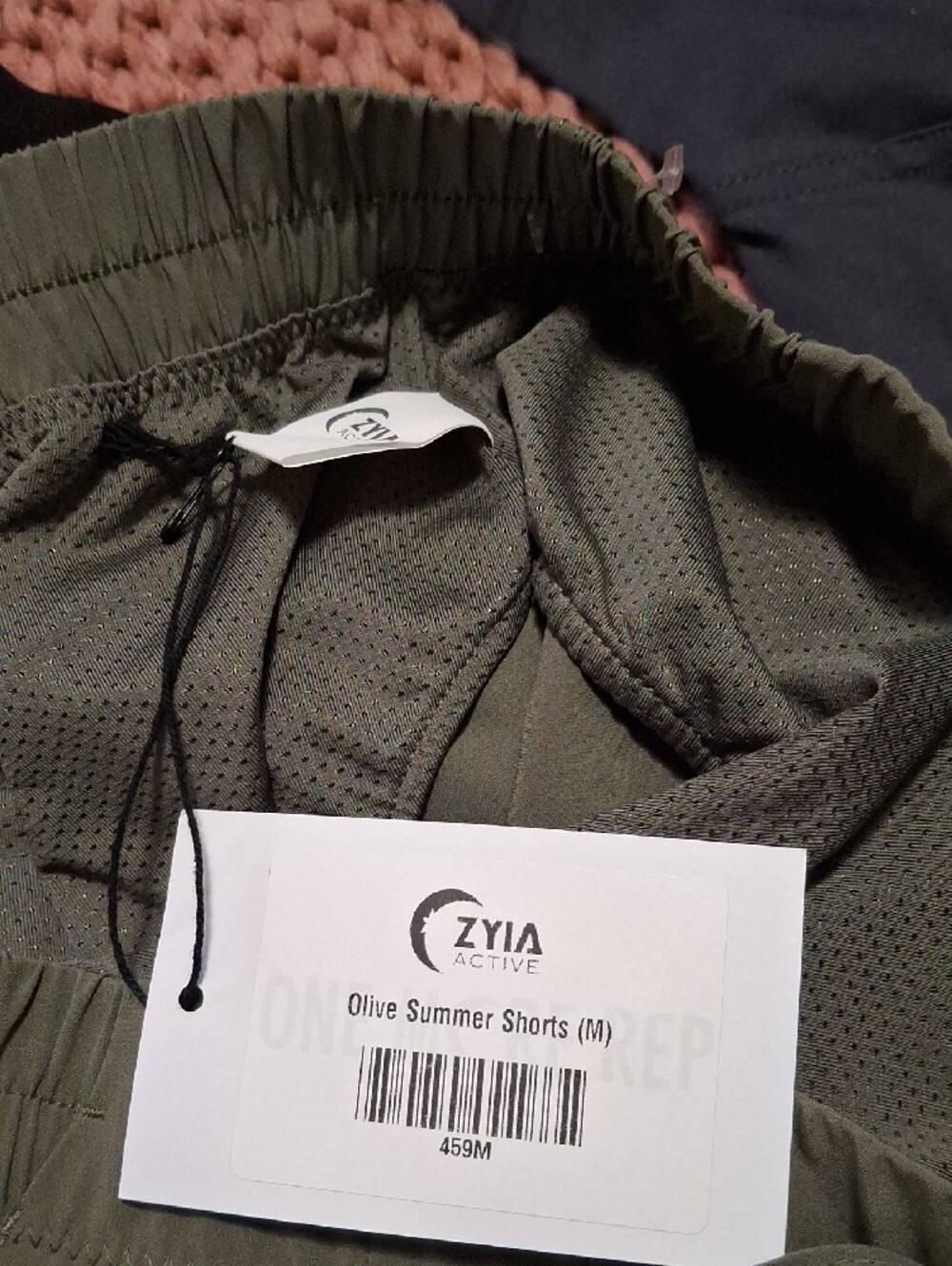 ZYIA Active Olive Summer Green Drawstring Active Shorts - Picture 4 of 5